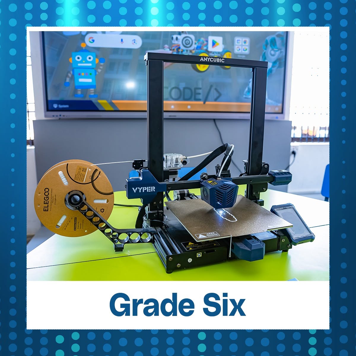 3D printer creating a project component